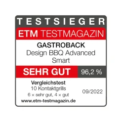 Kontakt-, Elektro- & Tischgrill*GASTROBACK Design BBQ Advanced Smart