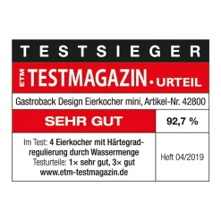 Eierkocher*GASTROBACK Design Eierkocher Mini