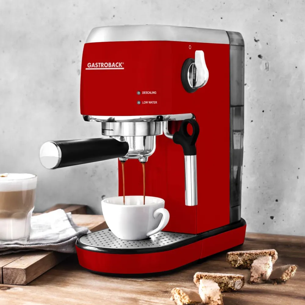 Espressomaschinen*GASTROBACK Design Espresso Piccolo Rot