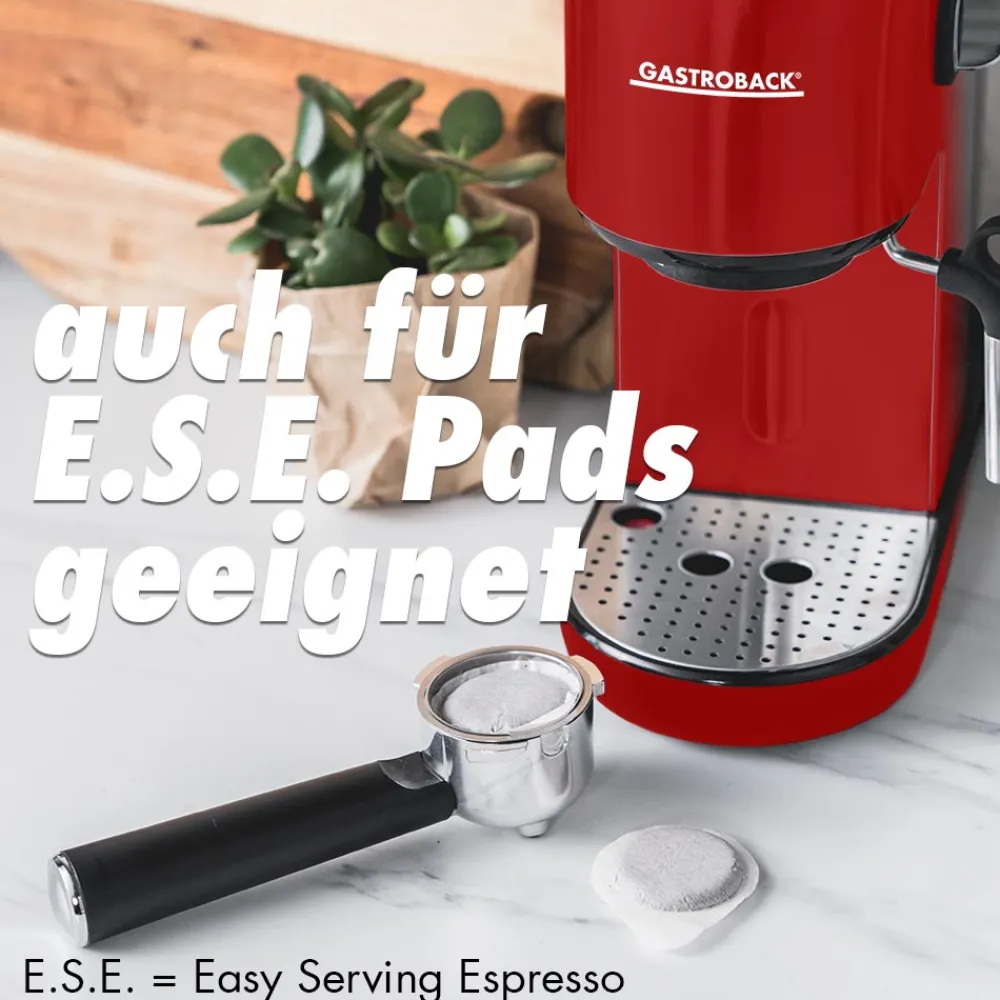 Espressomaschinen*GASTROBACK Design Espresso Piccolo Rot