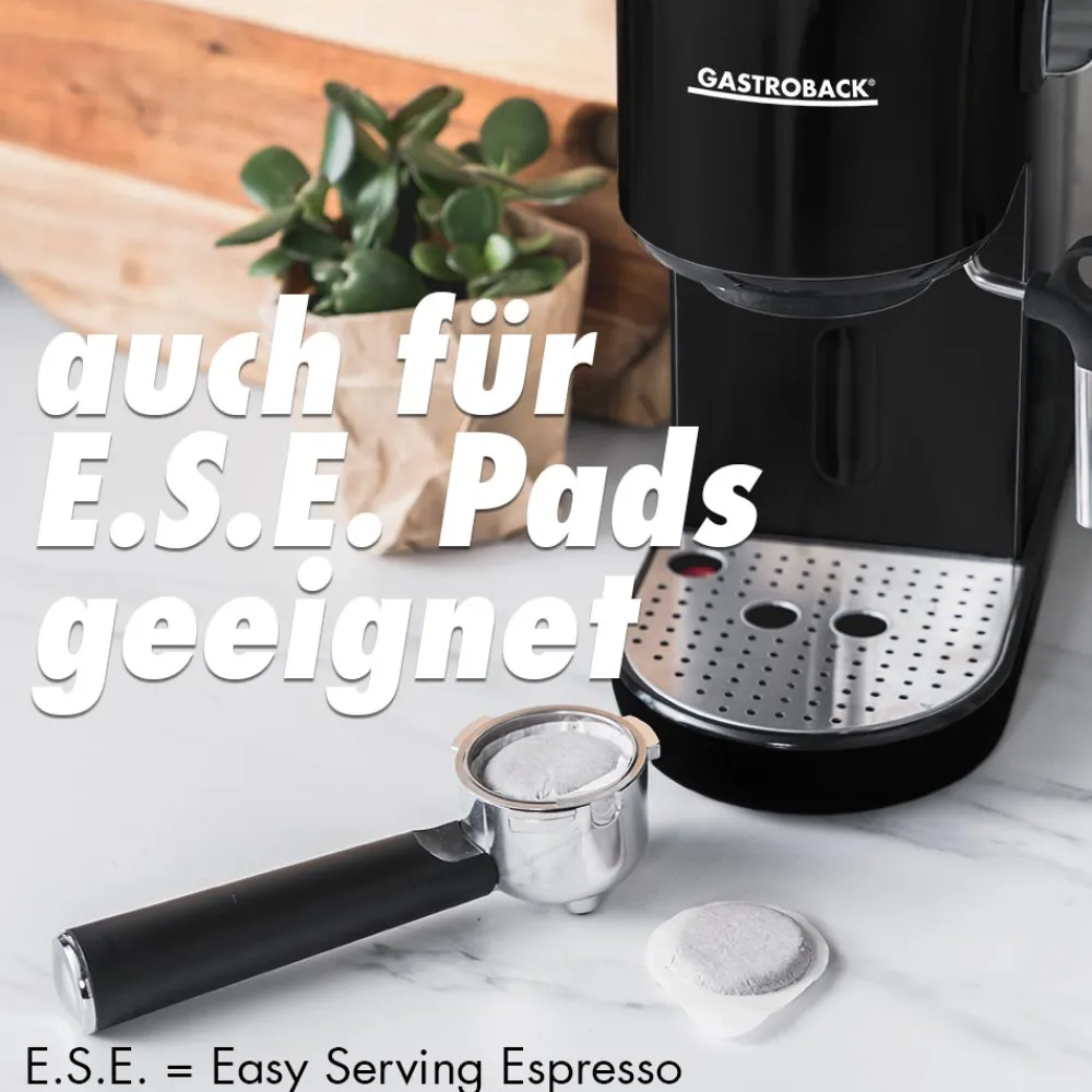 Espressomaschinen*GASTROBACK Design Espresso Piccolo Schwarz