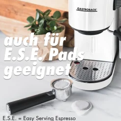 Espressomaschinen*GASTROBACK Design Espresso Piccolo Weiß