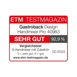 Handmixer*GASTROBACK Design Handmixer Pro