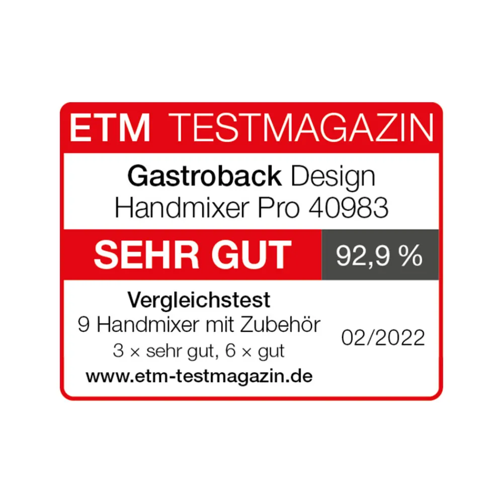 Handmixer*GASTROBACK Design Handmixer Pro
