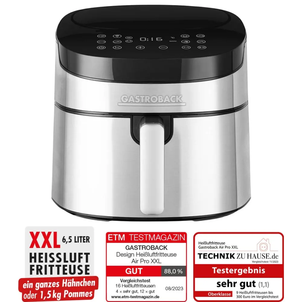 Fritteuse, Heißluftfritteuse / Airfryer*GASTROBACK Design Heißluftfritteuse Air Pro XXL