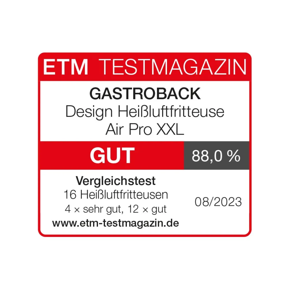 Fritteuse, Heißluftfritteuse / Airfryer*GASTROBACK Design Heißluftfritteuse Air Pro XXL