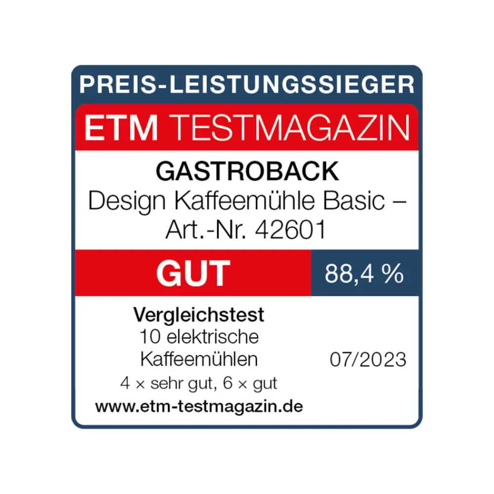 Kaffeemühlen*GASTROBACK Design Kaffeemühle Basic
