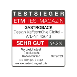 Kaffeemühlen*GASTROBACK Design Kaffeemühle Digital