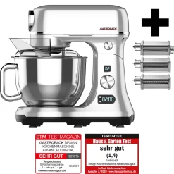 Küchenmaschine*GASTROBACK Design Küchenmaschine Advanced Digital inkl. Pasta