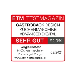 Küchenmaschine*GASTROBACK Design Küchenmaschine Advanced Digital