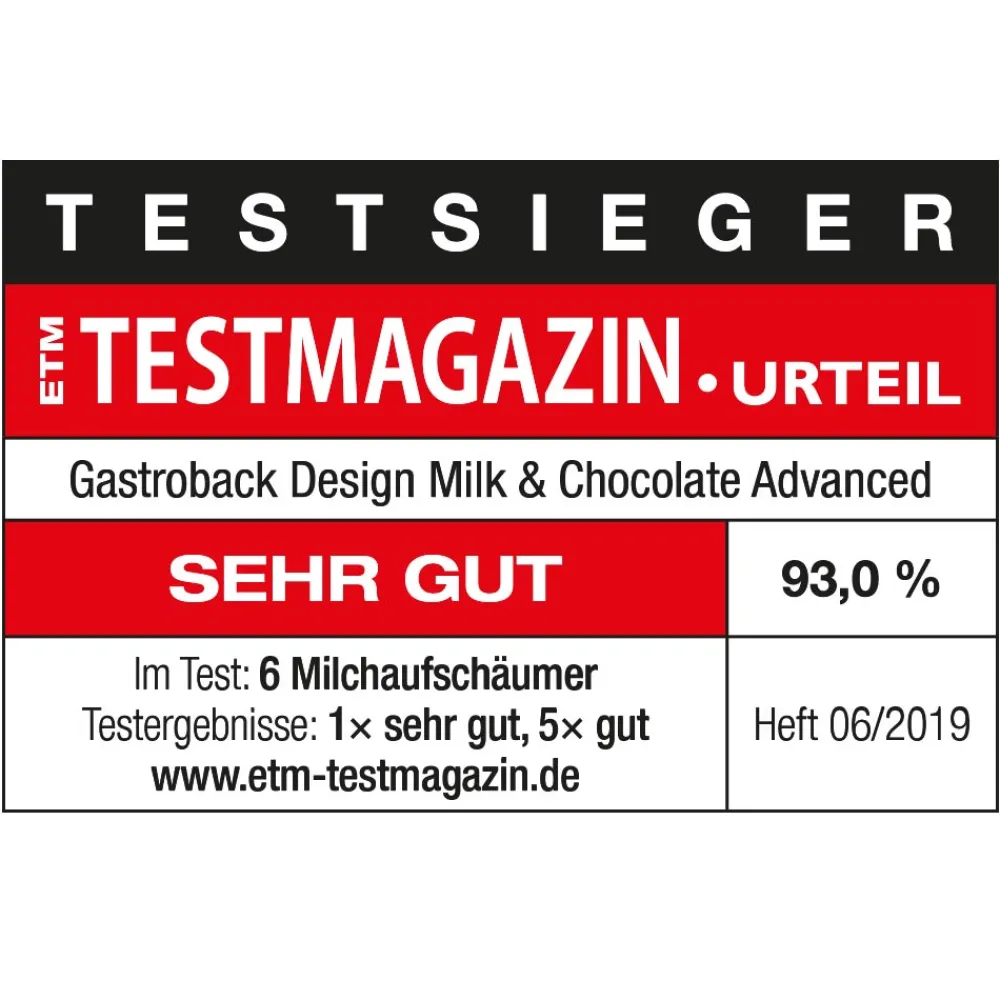 Milchaufschäumer*GASTROBACK Design Milk & Chocolate Advanced