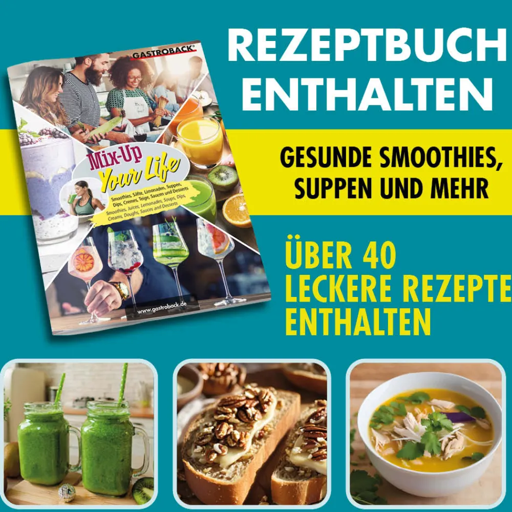 Mixer, Standmixer, Hochleistungsmixer & Smoothie To Go Mixer*GASTROBACK Design Multi-Power Standmixer Mix & Soup 2.000 W