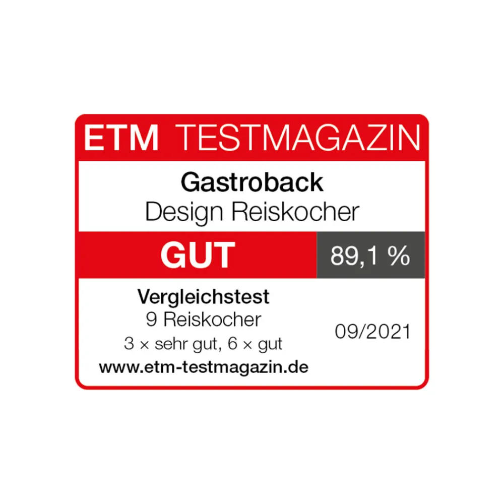 Reiskocher & Multikocher*GASTROBACK Design Reiskocher