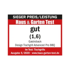 Kontakt-, Elektro- & Tischgrill*GASTROBACK Design Tischgrill Advanced Pro BBQ