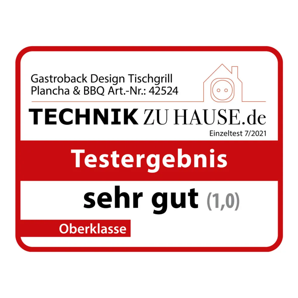Kontakt-, Elektro- & Tischgrill*GASTROBACK Design Tischgrill Plancha & BBQ
