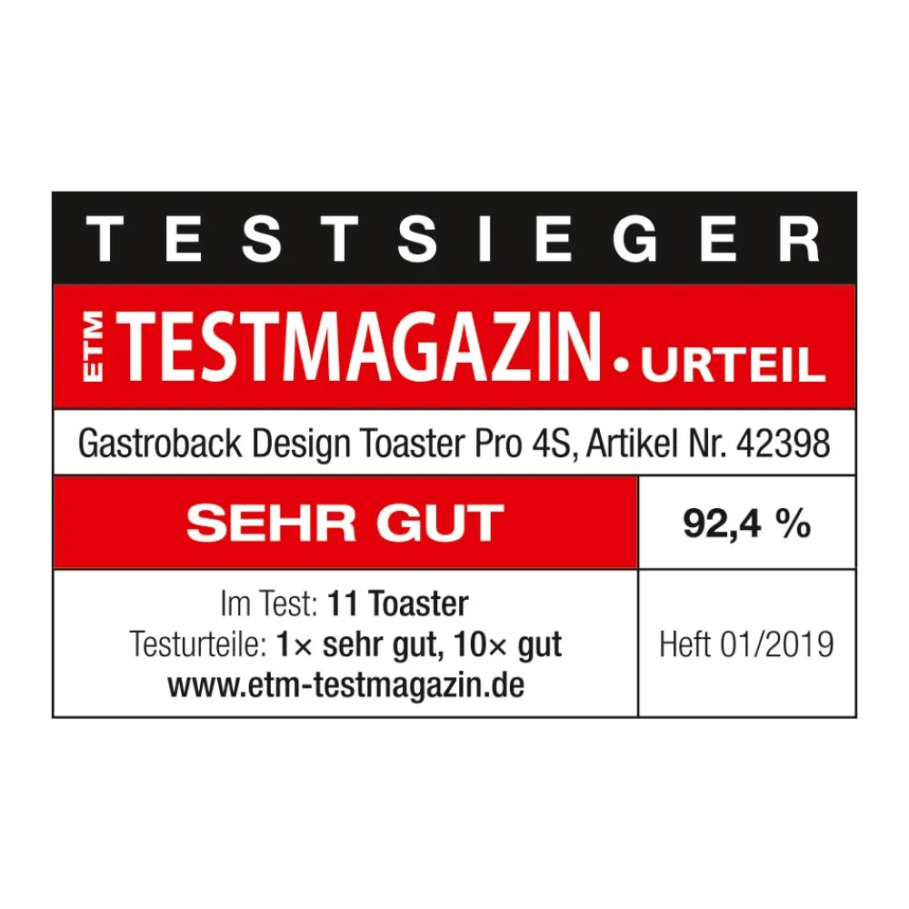 Toaster*GASTROBACK Design Toaster Pro 4S