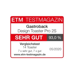 Toaster*GASTROBACK Design Toaster Pro 2S