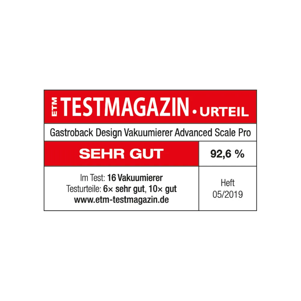 Vakuumierer*GASTROBACK Design Vakuumierer Advanced Scale Pro