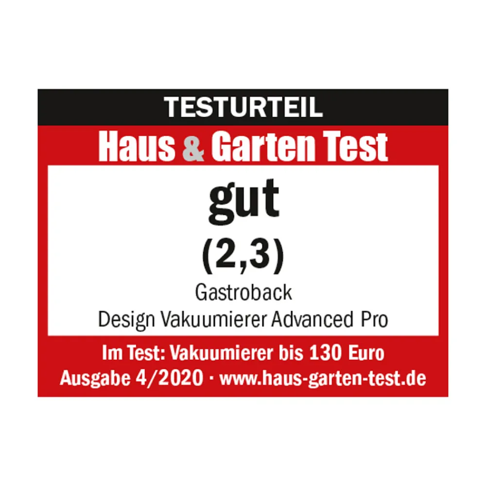 Vakuumierer*GASTROBACK Design Vakuumierer Advanced Pro