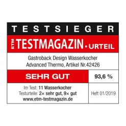 Teekocher & Wasserkocher*GASTROBACK Design Wasserkocher Advanced Thermo