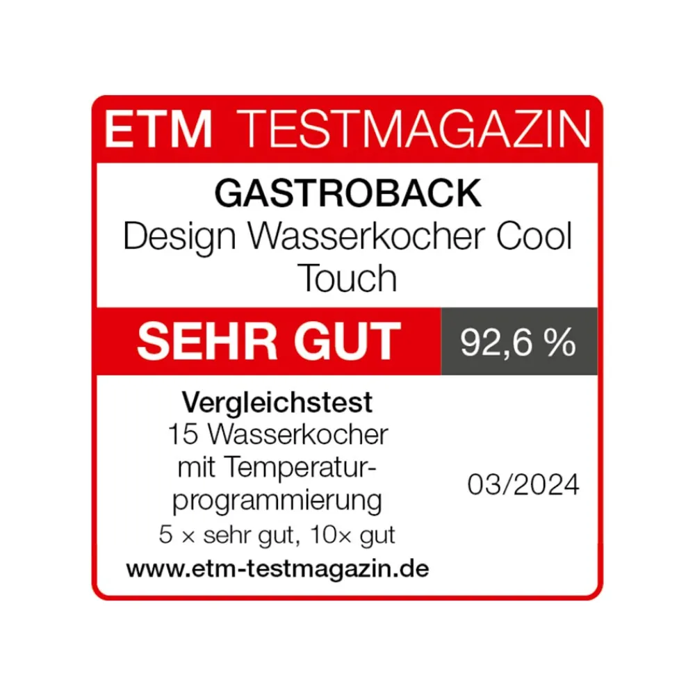 Teekocher & Wasserkocher*GASTROBACK Design Wasserkocher Cool Touch