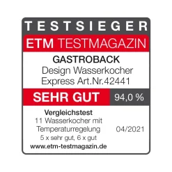 Teekocher & Wasserkocher*GASTROBACK Design Wasserkocher Express