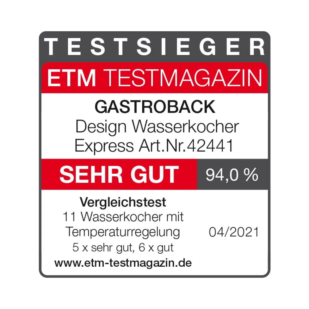 Teekocher & Wasserkocher*GASTROBACK Design Wasserkocher Express