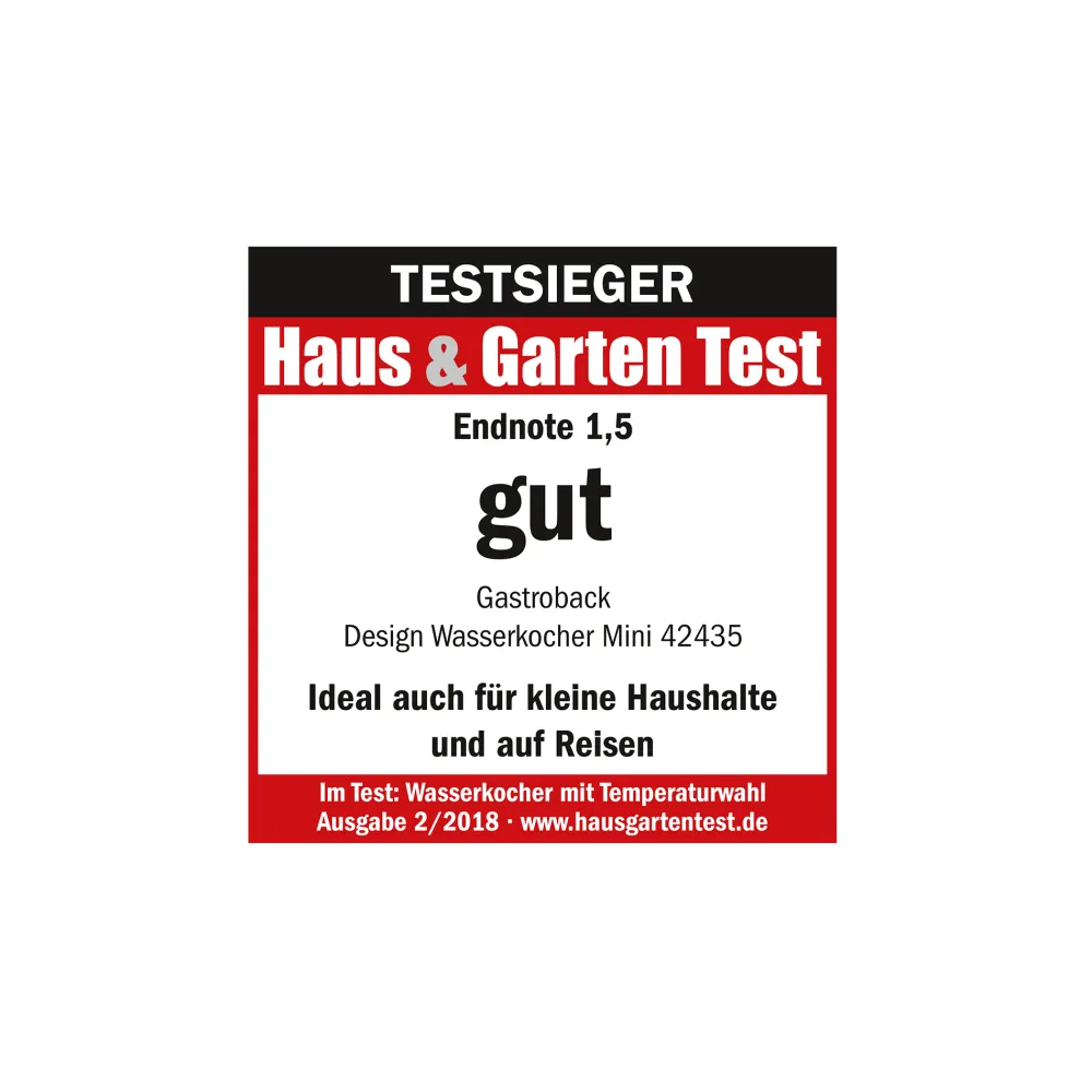 Teekocher & Wasserkocher*GASTROBACK Design Wasserkocher Mini