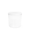 Zubehör|Dosierspender Mit Hebelbedienung*GASTROBACK Dose 3,5 l, Dose glasklar,Deckel weiß GKC 3,5