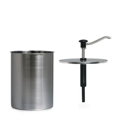 Dosierspender Mit Druckknopfbedienung*GASTROBACK Druckknopfdosiersp. 4 l m. zyl. Beh.