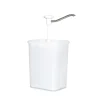 Dosierspender Mit Druckknopfbedienung*GASTROBACK Druckknopfdosiersp. m.eck.Kunststoffb.