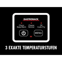 Raclette & Fondue*GASTROBACK Fondue MultiCook 4-in-1 & Kochplatte