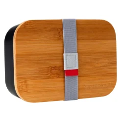 Home*GASTROBACK Lunchbox schwarz, mit Bambusdeckel