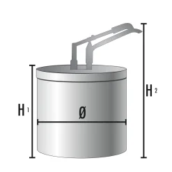 Gebäckfüllmaschine*GASTROBACK Gebäckfüllm. mit Hebelbed. 1-tlg.10 l