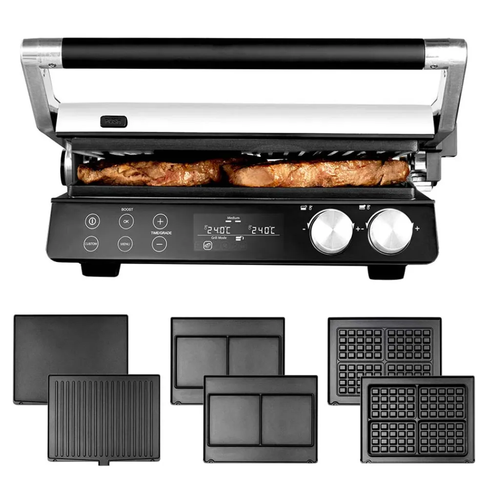 Kontakt-, Elektro- & Tischgrill*GASTROBACK Gourmet Multigrill BBQ Pro Smart