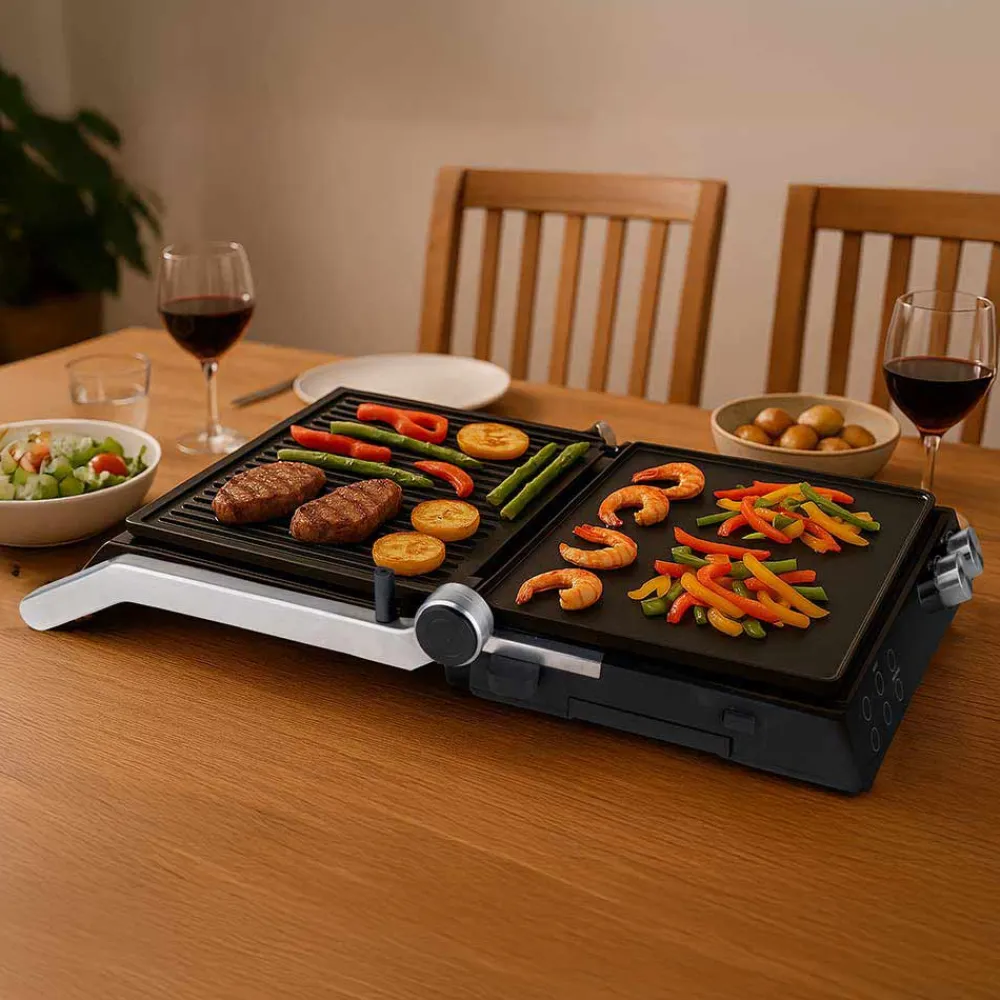 Kontakt-, Elektro- & Tischgrill*GASTROBACK Gourmet Multigrill BBQ Pro Smart