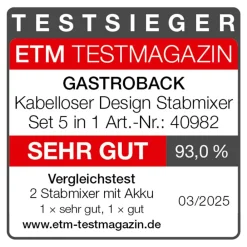 Stabmixer & Akku-Stabmixer*GASTROBACK Kabelloser Design Stabmixer Set 5 in 1