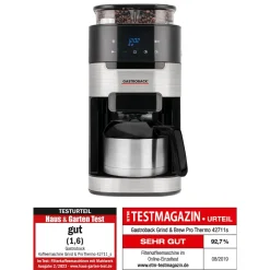 Filterkaffeemaschinen*GASTROBACK Kaffeemaschine Grind & Brew Pro Thermo