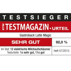 Milchaufschäumer*GASTROBACK Latte Magic_schwarz