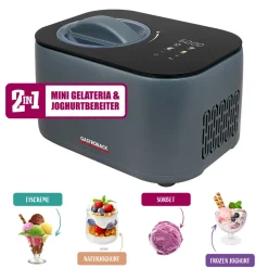 Eismaschine & Ice Shaver*GASTROBACK Mini Gelateria 2-in-1 Kompressor-Eismaschine 1 l