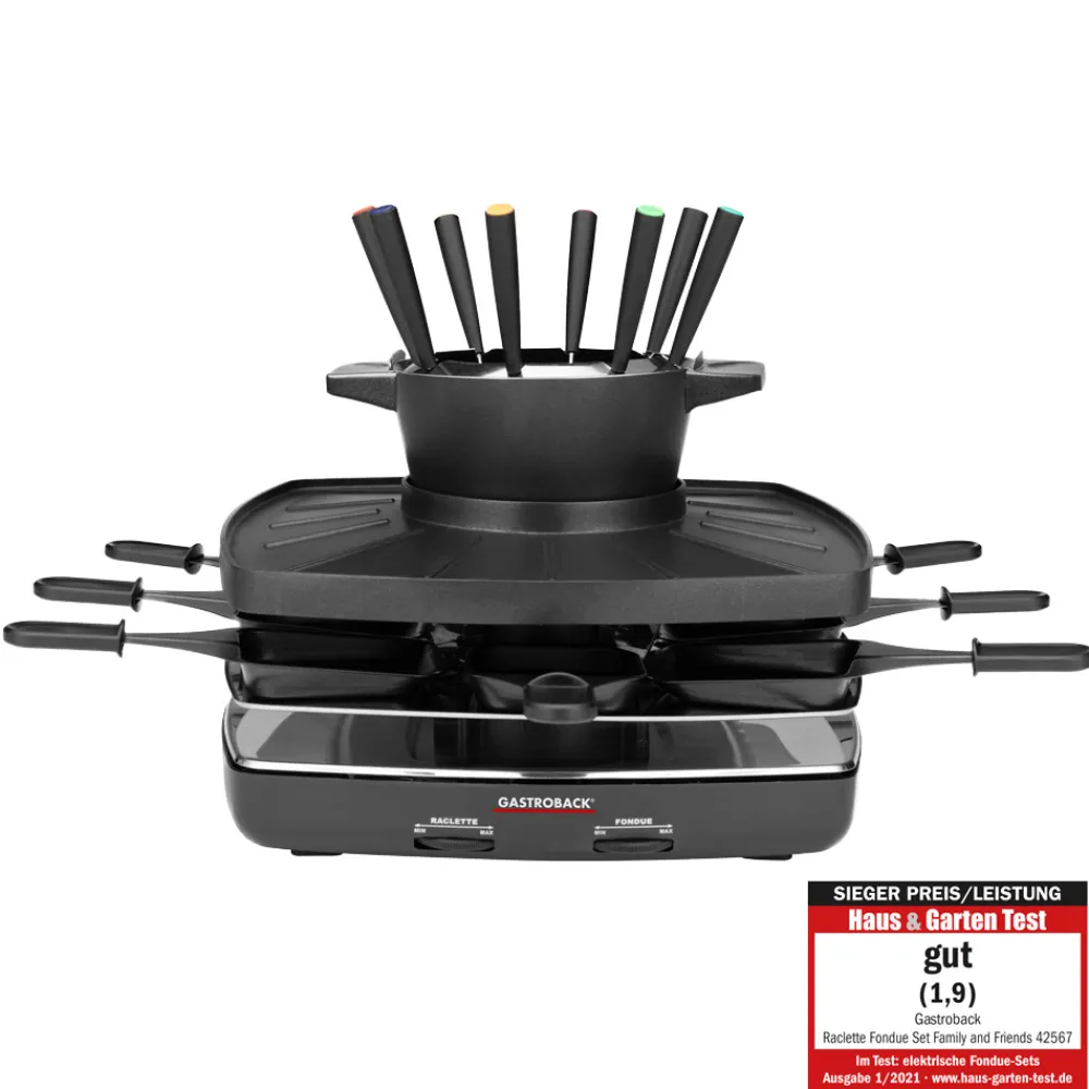 Raclette & Fondue*GASTROBACK Raclette Fondue Set Family and Friends